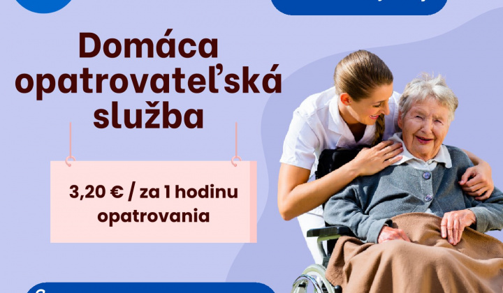 1. fotografia fotogalérie Aktuality / Domáca opatrovateľská služba - leták - foto