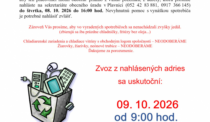 1. fotografia fotogalérie Aktuality / Zber elektroodpadu  - foto